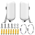 Point to Point/Multipoint Wireless Bridge Outdoor with Bracket Mount, Starlink WiFi Extender, IP65 Waterproof, 5.8GHz with 14dBi Antenna,Extend WiFi to Outdoorbulidings, 2 Pack