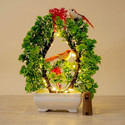 POKA Artificial Flower With Bird Light