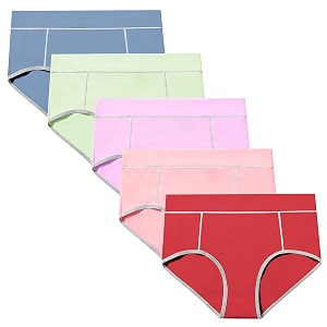 POKARLA Womens Cotton Stretch Underwear Briefs Ladies