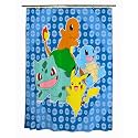 Pokemon Anime 13-Piece Shower Curtain Set, 72 x 72 Inch Fabric Curtain with Hooks, Bathroom Decor, Machine Washable, (100% Officially Licensed Product) by Franco Collectibles