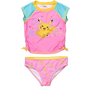 Pokemon Pikachu Squirtle Jigglypuff Girls Rash Guard