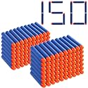 Pokiiulk Refill Darts 150 Pcs Bullets Ammo - Compatible with Nerf Guns N-Strike Elite Series - Refill Darts Premium Foam Bullets Pack for Boys Party Favors