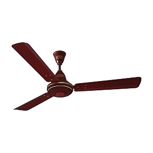 polar bldc ps-32 1200 mm ceiling fan brown  rust-resistant long-lasting energy-saving high speed 350 rpm bee approved 5 star rated and 32 watt ceiling fan 2 years warranty