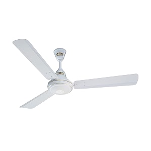 polar 1200 mm corvette core ceiling fan - white  rust-resistant amp long-lasting fan for home  energy-saving high speed and efficient  bee stars rated  comes up with 2 years warranty