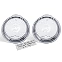 Polar Camel 30 oz Replacement Lid (2-Pack) – Spill-Resistant Slider Lids for Polar Camel Tumblers &amp; 40 oz Travel Mugs – Durable Clear Design
