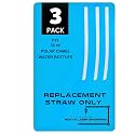 Polar Camel Replacement Straws, 30/32 oz Water Bottle Compatible, White, 3-Pack