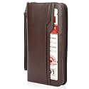 Polare Full Grain Leather Family Travel Passport Wallet and Documents Organizer RFID Blocking Case Holder Fits 6 Passports for Men and Women