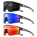 Polarized Sports Sunglasses Men Women for Running Baseball Cycling