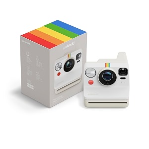 polaroid now 3rd generation i-type instant film camera - pebble white - camera