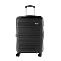 Police Novex Hard PP Check-in Trolley Bag | Lightweight Travel Suitcase with TSA Lock &amp; 8 Smooth Spinner Wheels | Durable Large Luggage for Men &amp; Women | Black (Small)