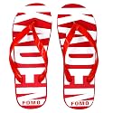 POLITA Mens Red Kaden Flip Flops amp