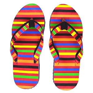 POLITA Womens Flip-Flops Slippers F145 Multicolor