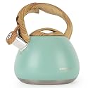 POLIVIAR Tea Kettle 2.7 Quart Blue Finish
