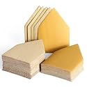 POLIWELL Orbital Triangle Sanding Sheets 100PCS 3.5x2.5 Hook &amp; Loop