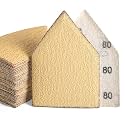 POLIWELL Orbital Triangle Sanding Sheets 50PCS 90x65mm Hook & Loop