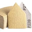 POLIWELL Orbital Triangle Sanding Sheets 50PCS 90x65mm Hook & Loop