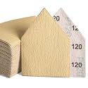 POLIWELL Triangle Sanding Sheets 50PCS 90x65mm Hook &amp; Loop