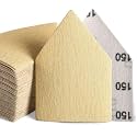 POLIWELL Triangle Sanding Sheets 50PCS 90x65mm Hook & Loop