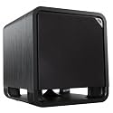 Polk Audio HTS 10 Powered Subwoofer with Power Port Technology | 10” Woofer, up to 200W Amp | Ultimate Home Theater Subwoofers | Modern Sub Fits Any Setting | Washed Black Walnut