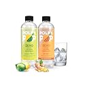 POLKA POP - Flavoured Sparkling (Fizzy) Water | Lemon Lime & Ginger | Pack of 24 (300 ml Each) | 100% Natural Flavour | Zero Sugar & Zero Calories | No Aspartame or Stevia