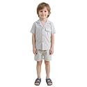 POLKA TOTS 100% Cotton Co-Ord Set for Boys | Half Sleeve Shirt &amp; Shorts Beach Outfit for Kids | Ultra-soft &amp; Breathable Summer Clothes for Toddler &amp; Baby Boy | Casual Dress &amp; Printed Nightwear Set