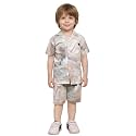 POLKA TOTS 100% Cotton Co-Ord Set for Boys | Half Sleeve Shirt &amp; Shorts Beach Outfit for Kids | Ultra-soft &amp; Breathable Summer Clothes for Toddler &amp; Baby Boy | Casual Dress &amp; Printed Nightwear Set