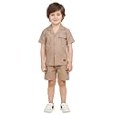 POLKA TOTS 100% Cotton Co-Ord Set for Boys | Half Sleeve Shirt &amp; Shorts Beach Outfit for Kids | Ultra-soft &amp; Breathable Summer Clothes for Toddler &amp; Baby Boy | Casual Dress &amp; Printed Nightwear Set