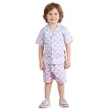 POLKA TOTS 100% Cotton Co-Ord Set for Boys | Half Sleeve Shirt &amp; Shorts Beach Outfit for Kids | Ultra-soft &amp; Breathable Summer Clothes for Toddler &amp; Baby Boy | Casual Dress &amp; Printed Nightwear Set