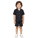 POLKA TOTS 100% Cotton Co-Ord Set for Boys | Half Sleeve Shirt &amp; Shorts Beach Outfit for Kids | Ultra-soft &amp; Breathable Summer Clothes for Toddler &amp; Baby Boy | Casual Dress &amp; Printed Nightwear Set