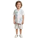 POLKA TOTS 100% Cotton Co-Ord Set for Boys | Half Sleeve Shirt &amp; Shorts Beach Outfit for Kids | Ultra-soft &amp; Breathable Summer Clothes for Toddler &amp; Baby Boy | Casual Dress &amp; Printed Nightwear Set