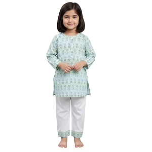 POLKA TOTS 100 Cotton Traditional Nightwear Kurta