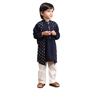 POLKA TOTS Boys Cotton Ethnic Kurta Pajama