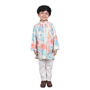 POLKA TOTS Boys Cotton Ethnic Kurta Pajama