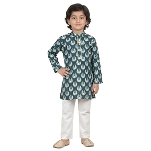 POLKA TOTS Boys Cotton Ethnic Kurta Pajama