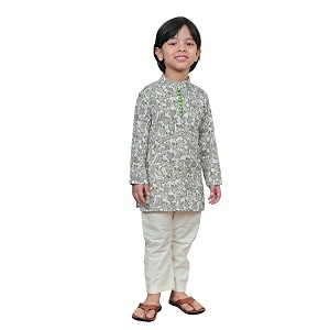 POLKA TOTS Boys Cotton Ethnic Kurta Pajama