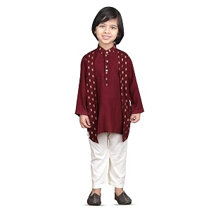 POLKA TOTS Boys Cotton Ethnic Kurta Pajama