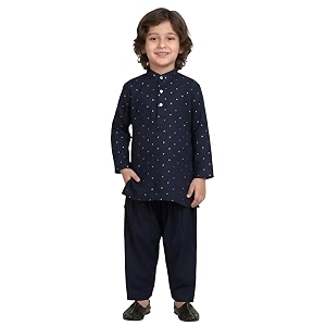 POLKA TOTS Boys Cotton Ethnic Kurta Pajama