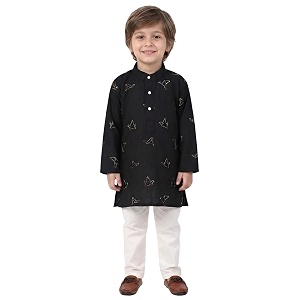 POLKA TOTS Boys Cotton Ethnic Kurta Pajama