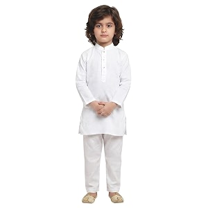 POLKA TOTS Boys Cotton Pathani Set