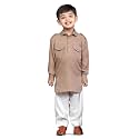 POLKA TOTS Boys Cotton Pathani Set 