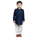 POLKA TOTS Boys Cotton Pathani Set 