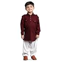 POLKA TOTS Boys Cotton Pathani Set 