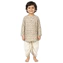 POLKA TOTS Cotton Full Sleeve Printed Kurta