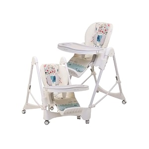 polka tots premium 7 in 1 convertible high chair for baby with 7 height levels  3 recline modes  5-point safety harness  adjustable feeding tray amp footrest  smart baby feeding chair for 0 to 5 years  booster chair for newborns