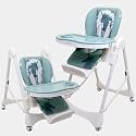 POLKA TOTS Ergonomic High Chair for Baby | Convertible Baby Feeding Chair for 0 to 5 Years| Portable &amp; Foldable Kids Chair for 6 Months to 5 Years | 5 Point Safety Harness &amp; Feeding Tray | Premium Booster Seat - EN149