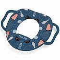 POLKA TOTS Portable Baby Potty Training Seat with Handle | Unisex Toilet Training Seat with Extra Padding, Non-slip Base &amp; Splash Guard | Easy to Clean | Fits Most Standard Toilets (0 to 5 Years)