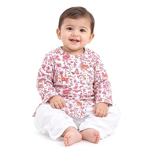 POLKA TOTS Premium Cotton Dhoti Kurta Set