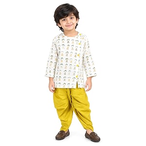 POLKA TOTS Premium Cotton Dhoti Kurta Set