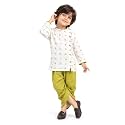 POLKA TOTS Premium Cotton Dhoti Kurta Set