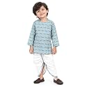 POLKA TOTS Premium Cotton Dhoti Kurta Set